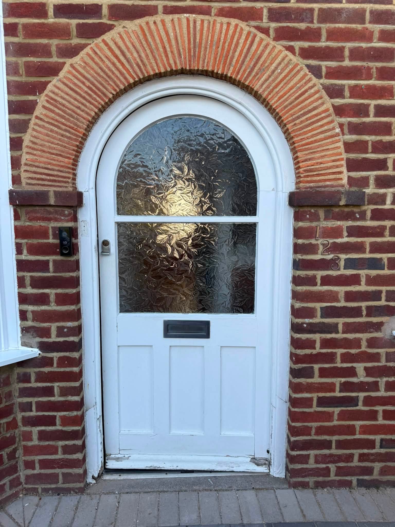 Property entrance before new door fitting